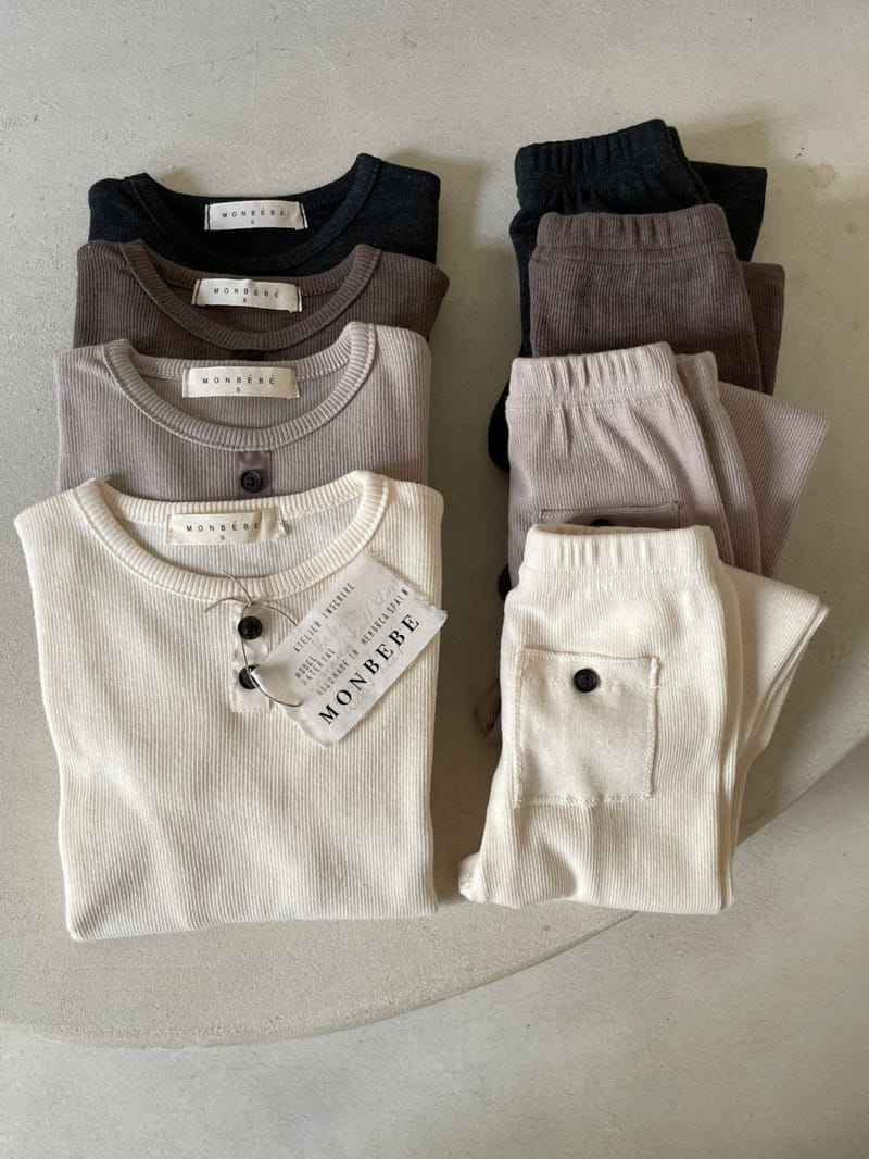 MONBEBE - Korean Children Fashion - #Kfashion4kids - Paul Rib Tee - 6