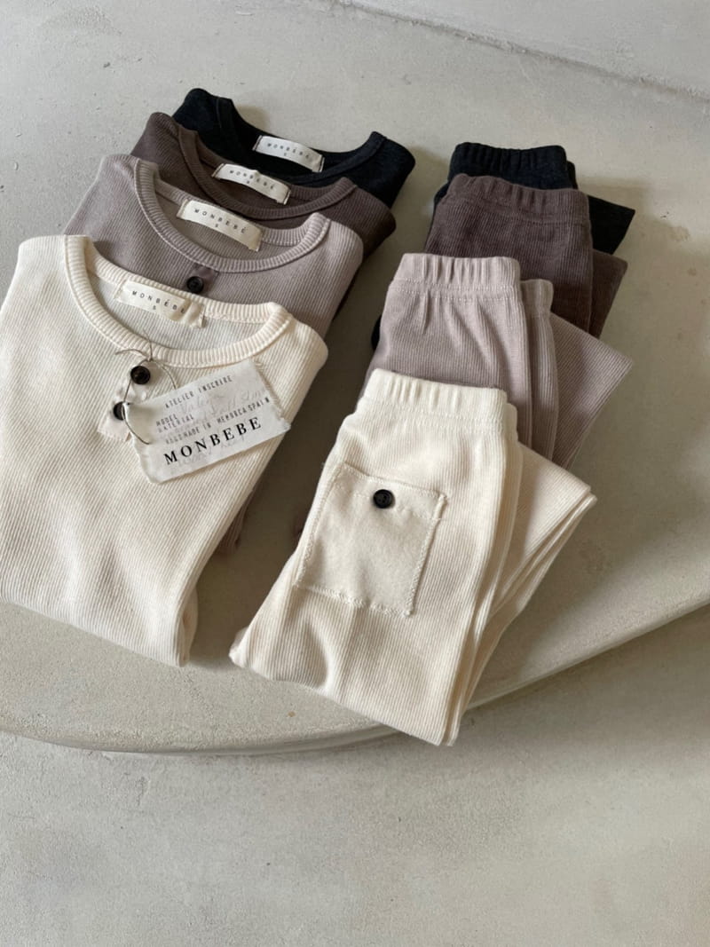 MONBEBE - Korean Children Fashion - #Kfashion4kids - Paul Rib Tee - 7