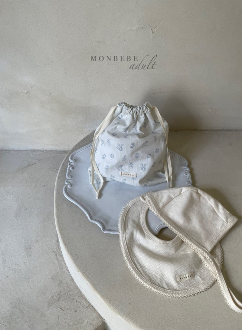 MONBEBE - Korean Children Fashion - #Kfashion4kids - Organic Bib, Bonnet with Pouch - 5
