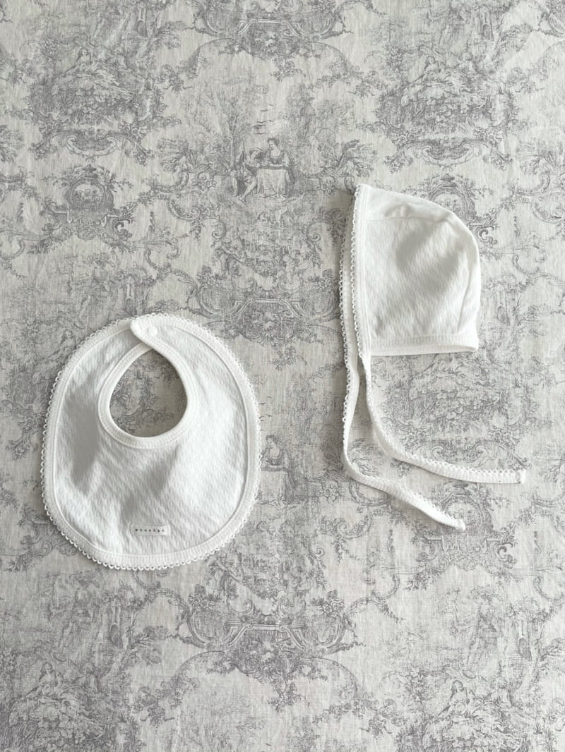 MONBEBE - Korean Children Fashion - #Kfashion4kids - Organic Bib, Bonnet with Pouch - 8