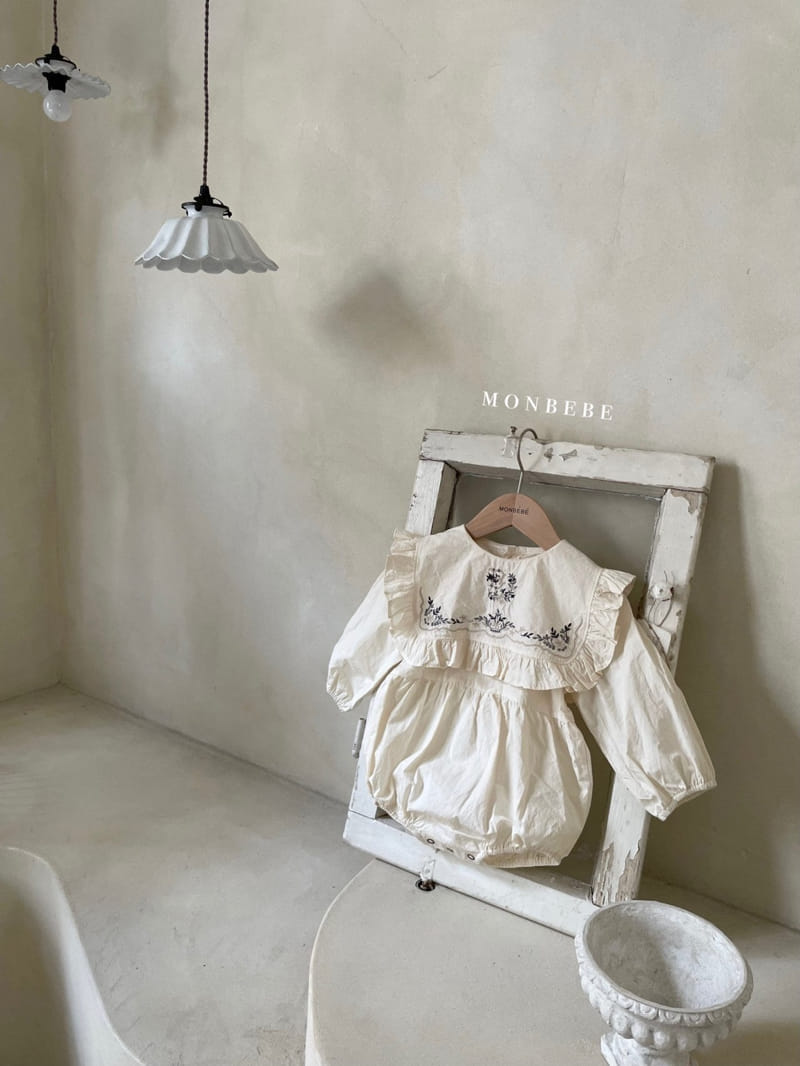 MONBEBE - Korean Children Fashion - #Kfashion4kids - Vintage Embroidery Romper - 5