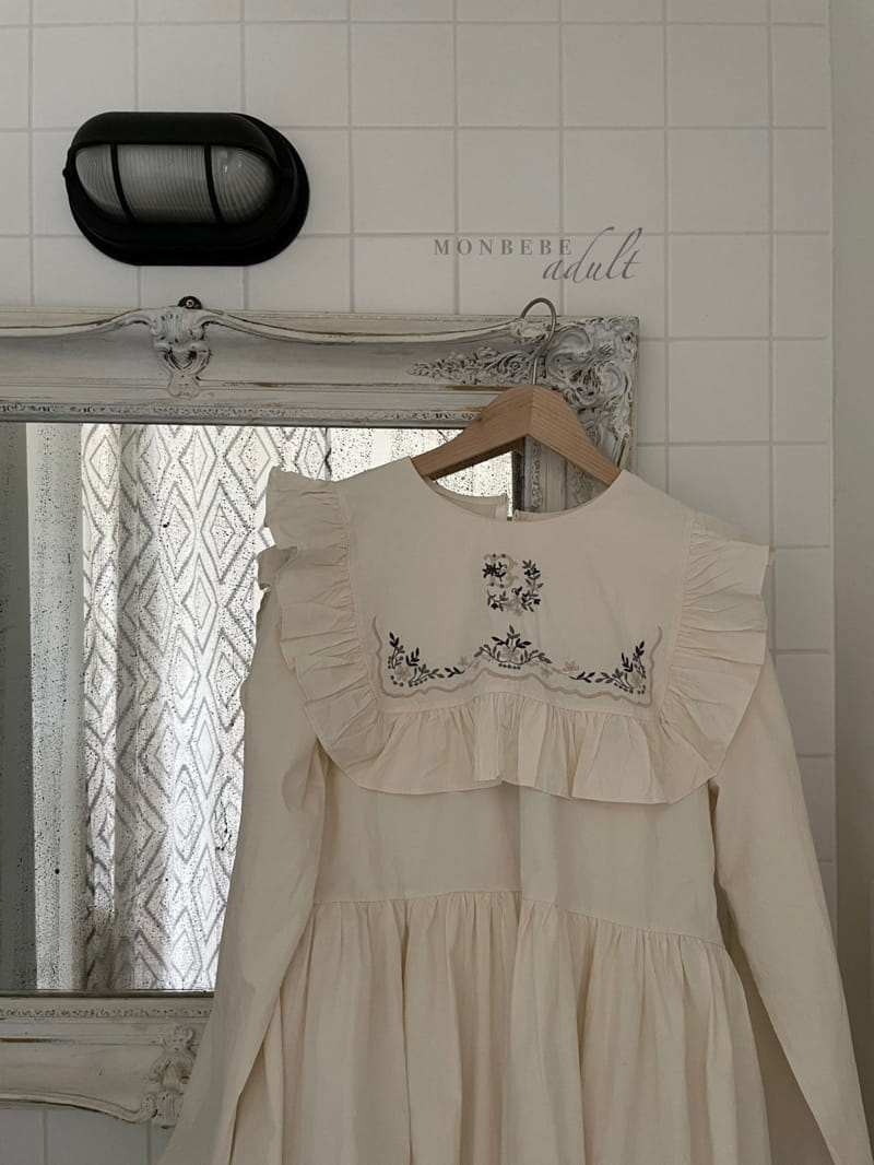 MONBEBE - Korean Children Fashion - #Kfashion4kids - Vintage Embroidery One-piece - 8