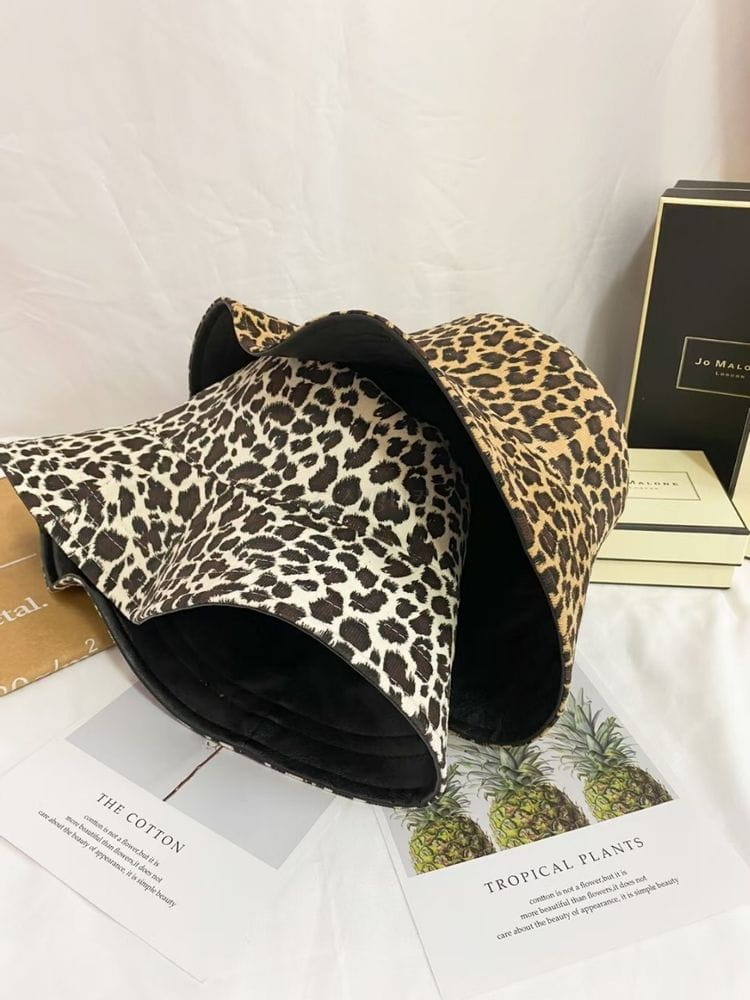 MONCO - Korean Children Fashion - #Kfashion4kids - Reversible Leopard Bucket Hat
