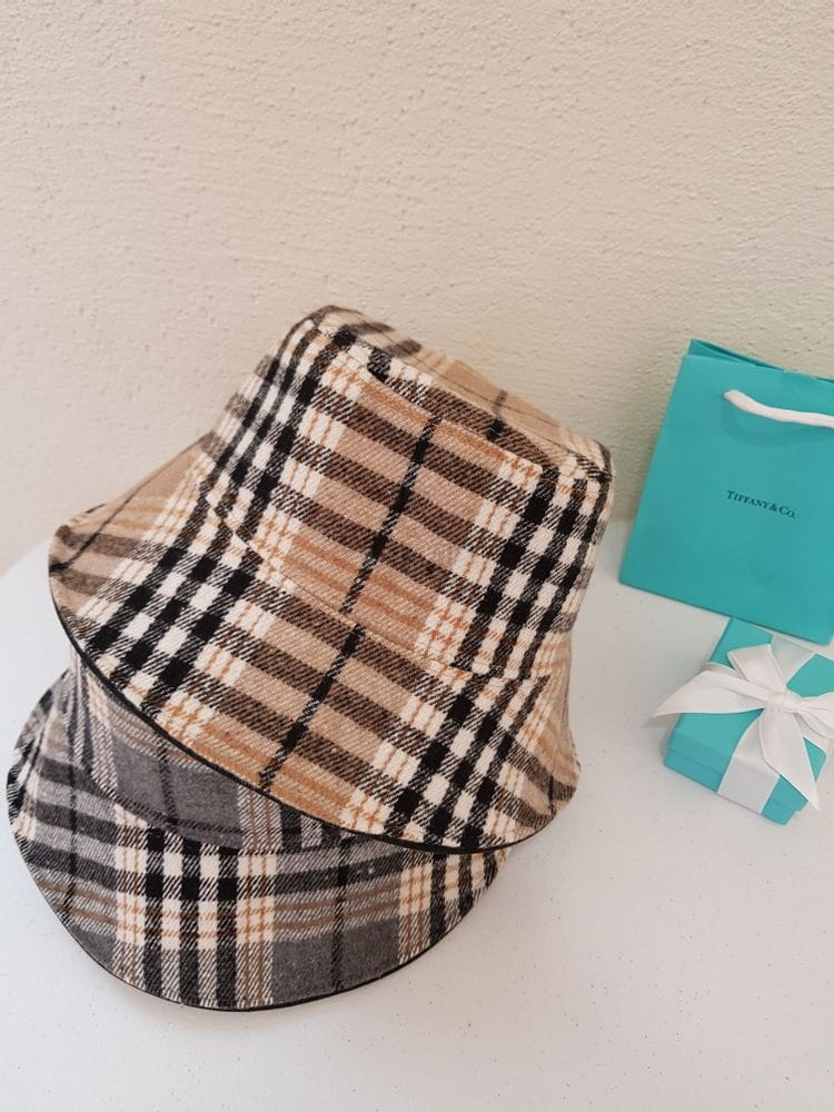 MONCO - Korean Children Fashion - #Kfashion4kids - Reversible Check Bucket Hat