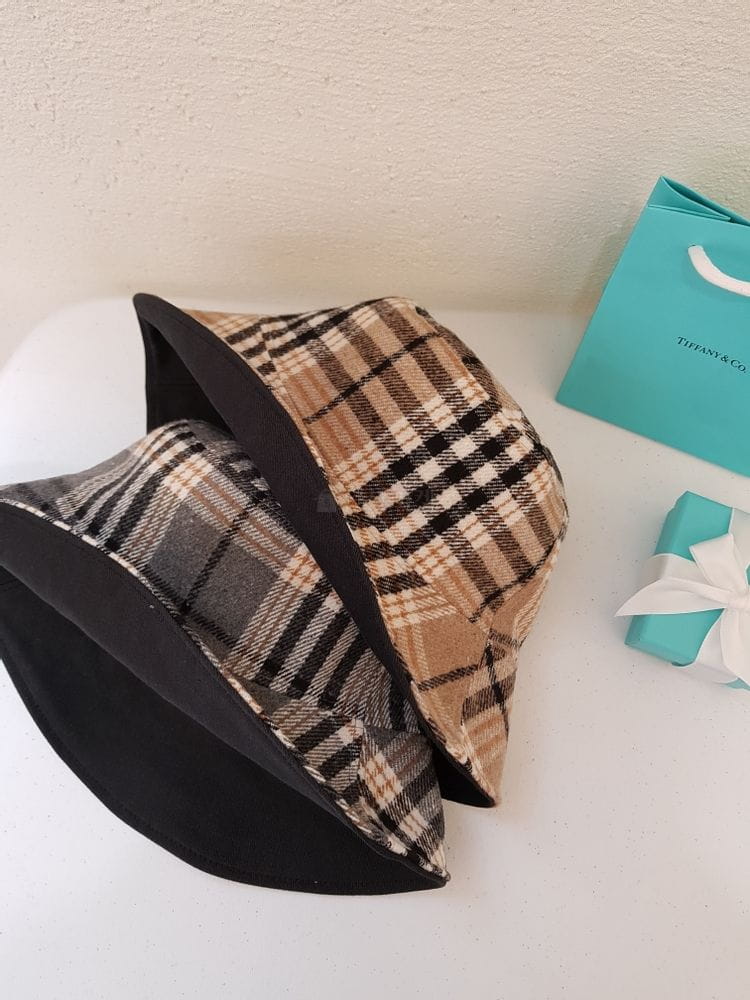 MONCO - Korean Children Fashion - #Kfashion4kids - Reversible Check Bucket Hat - 2
