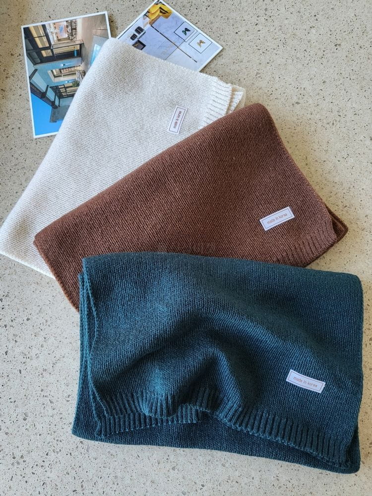 MONCO - Korean Children Fashion - #Kfashion4kids - Simple Knit Muffler