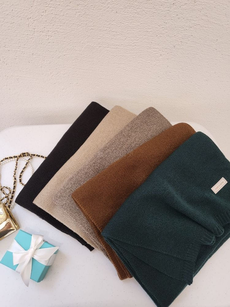 MONCO - Korean Children Fashion - #Kfashion4kids - Simple Knit Muffler - 4