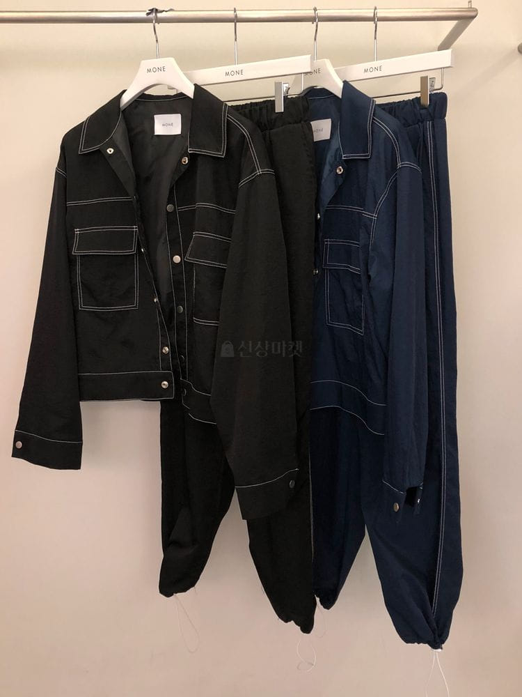 MONE - Korean Children Fashion - #Kfashion4kids - Nylon Stitch String Pants - 4