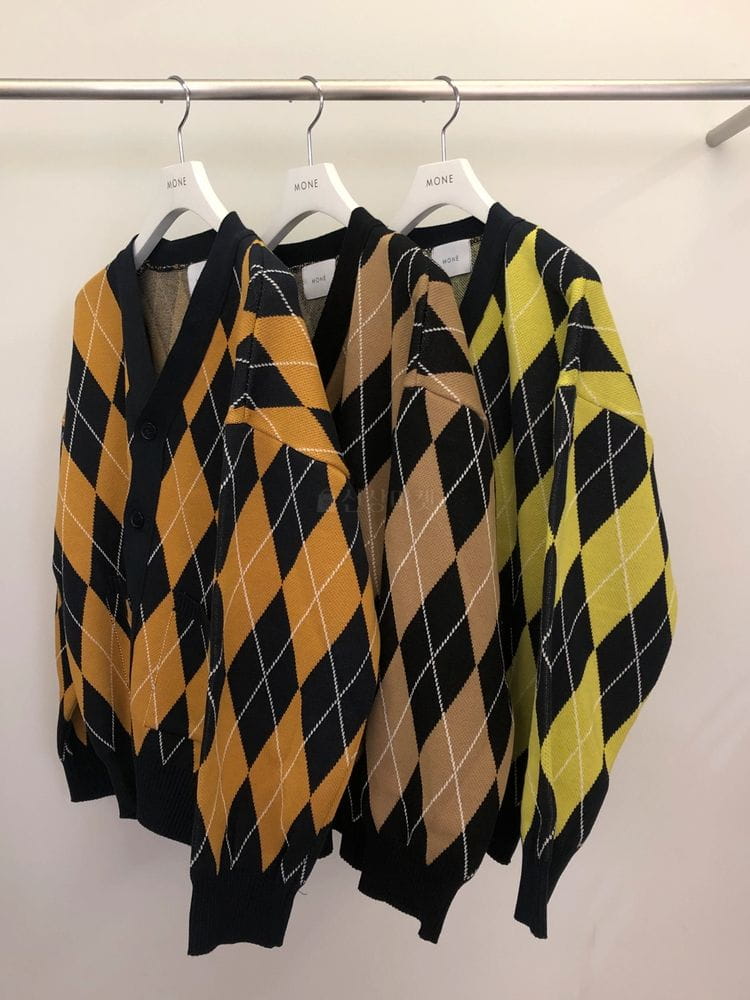MONE - Korean Children Fashion - #Kfashion4kids - Ploe Argyle Cardigan - 5