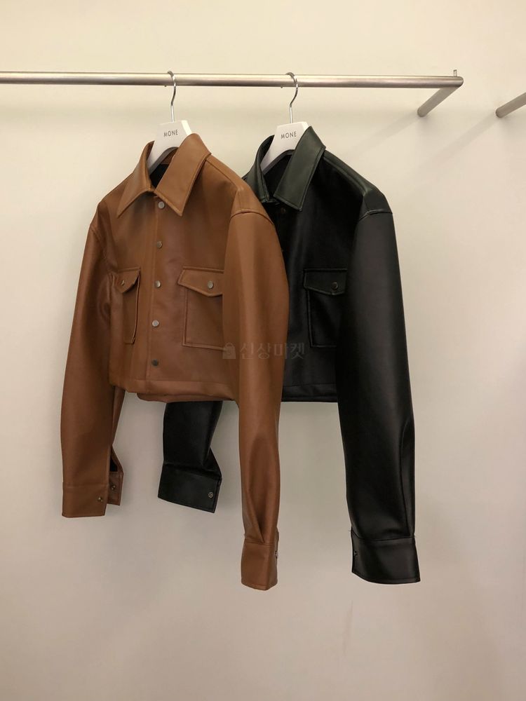 MONE - Korean Children Fashion - #Kfashion4kids - French Leather Crop Jacket - 4