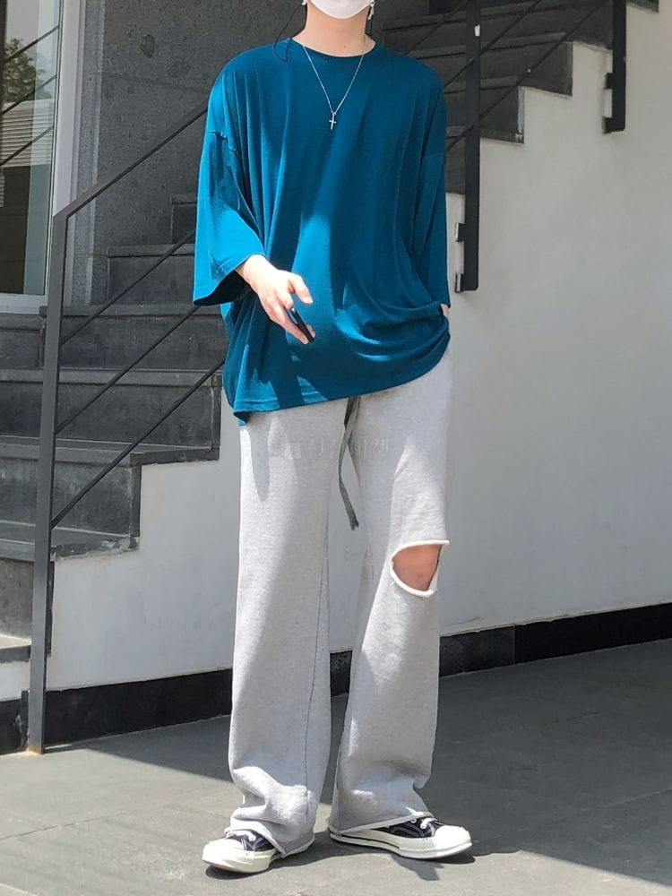 MONE - Korean Children Fashion - #Kfashion4kids - Panda Cutting Terry Pants