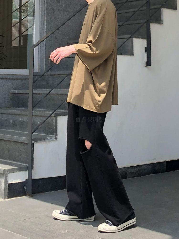 MONE - Korean Children Fashion - #Kfashion4kids - Panda Cutting Terry Pants - 4
