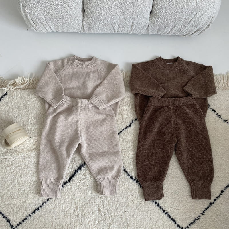 MORE - Korean Children Fashion - #Kfashion4kids - Knit Top Bottom Set