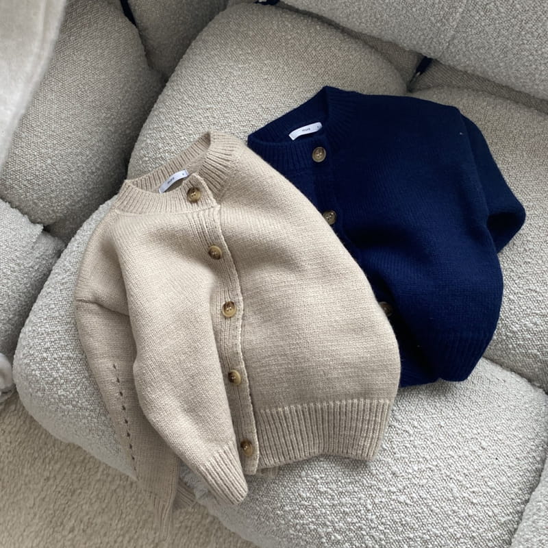 MORE - Korean Children Fashion - #Kfashion4kids - Round Neck Cardigan - 4