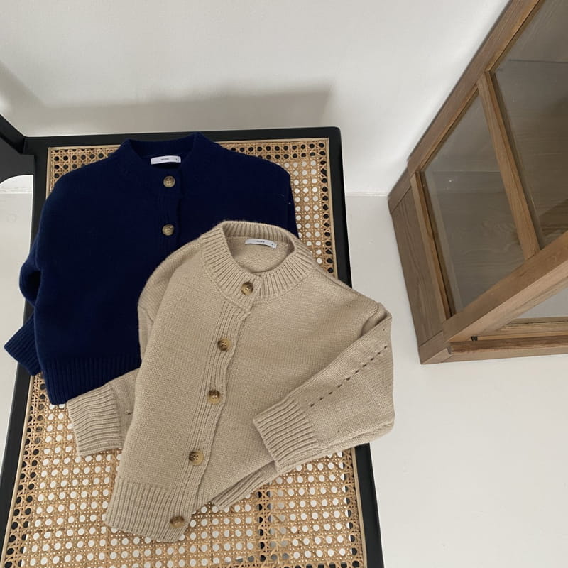 MORE - Korean Children Fashion - #Kfashion4kids - Round Neck Cardigan - 5