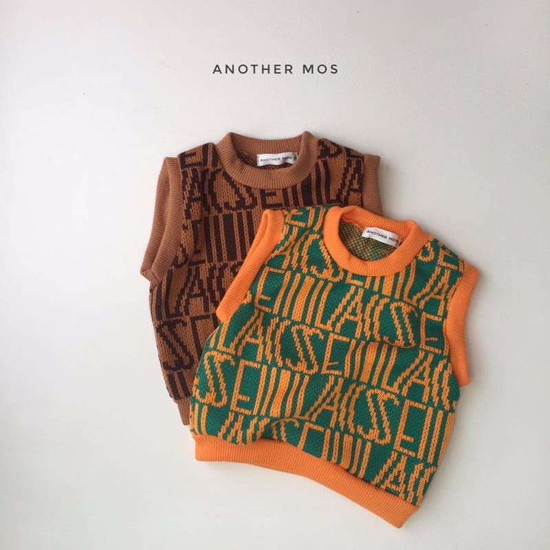 MOS BEBE - Korean Children Fashion - #Kfashion4kids - English Knit Vest - 11