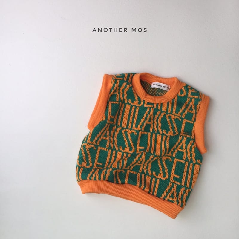MOS BEBE - Korean Children Fashion - #Kfashion4kids - English Knit Vest - 12