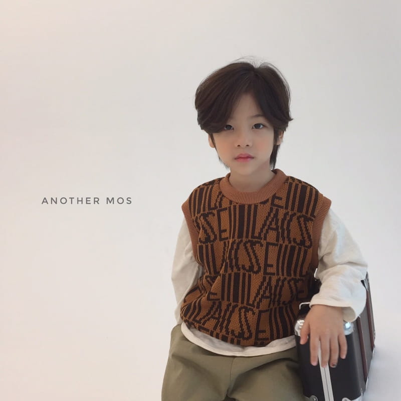 MOS BEBE - Korean Children Fashion - #Kfashion4kids - English Knit Vest - 3