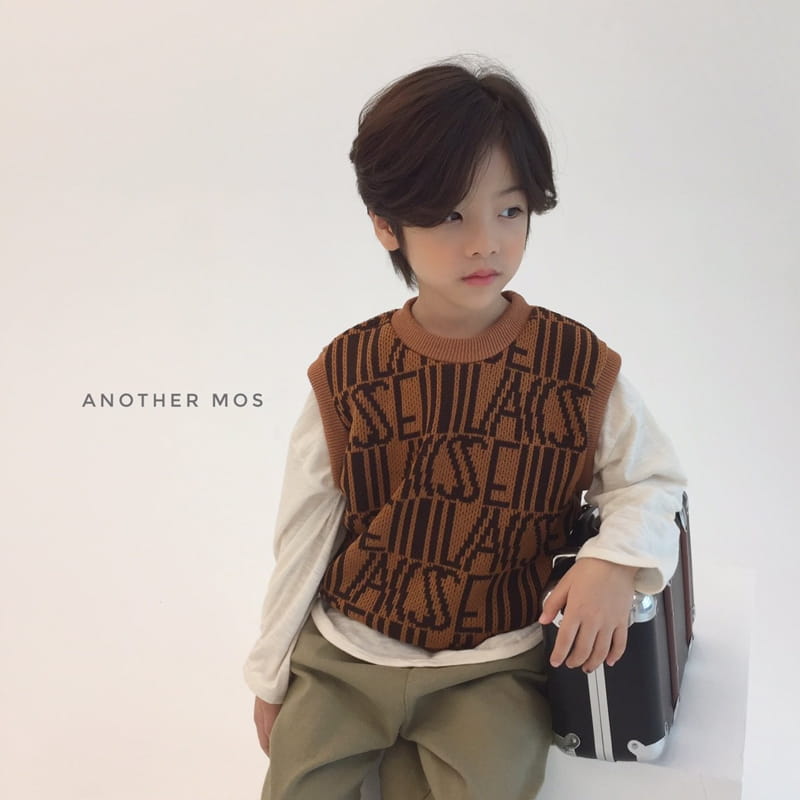 MOS BEBE - Korean Children Fashion - #Kfashion4kids - English Knit Vest - 4
