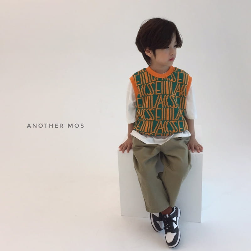 MOS BEBE - Korean Children Fashion - #Kfashion4kids - English Knit Vest - 6