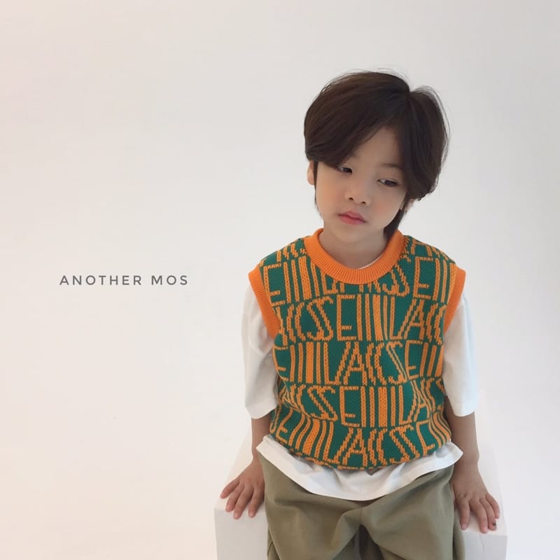 MOS BEBE - Korean Children Fashion - #Kfashion4kids - English Knit Vest - 8