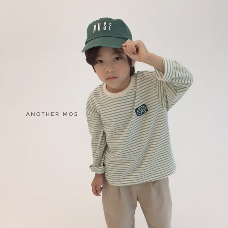 MOS BEBE - Korean Children Fashion - #Kfashion4kids - Happy Stripes Tee