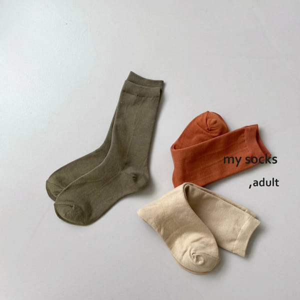 MY SOCKS - Korean Children Fashion - #Kfashion4kids - Adult Day Socks - 3