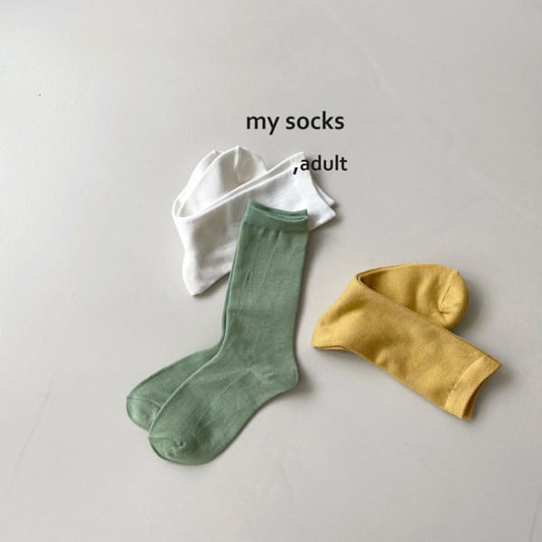 MY SOCKS - Korean Children Fashion - #Kfashion4kids - Adult Day Socks - 5