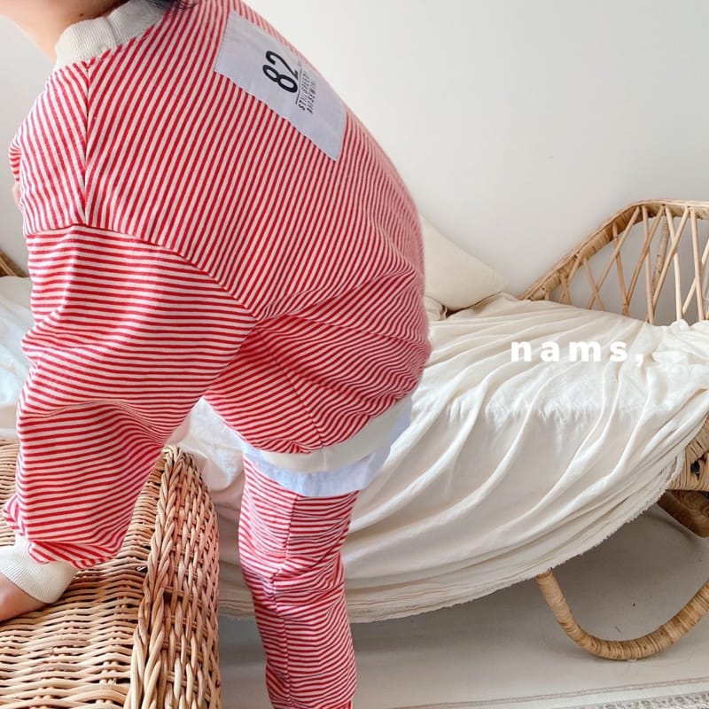 NAMS - Korean Children Fashion - #Kfashion4kids - 82 Stripe Top Bottom Set - 10
