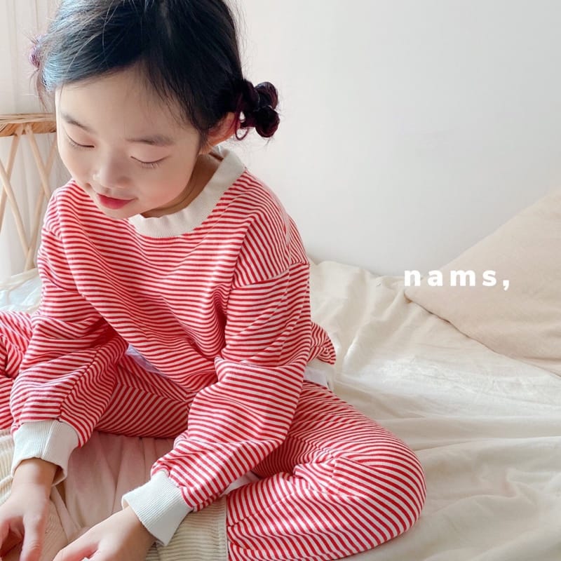 NAMS - Korean Children Fashion - #Kfashion4kids - 82 Stripe Top Bottom Set - 11