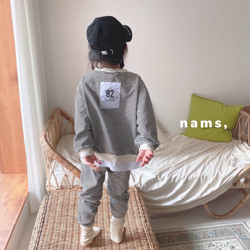 NAMS - Korean Children Fashion - #Kfashion4kids - 82 Stripe Top Bottom Set - 3