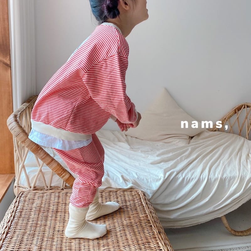 NAMS - Korean Children Fashion - #Kfashion4kids - 82 Stripe Top Bottom Set - 7