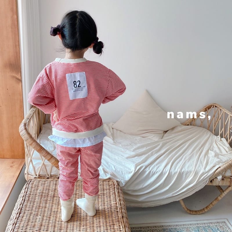 NAMS - Korean Children Fashion - #Kfashion4kids - 82 Stripe Top Bottom Set - 8