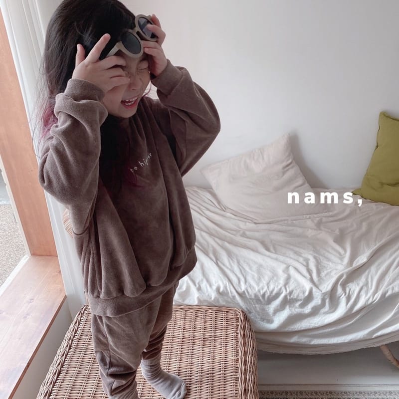 NAMS - Korean Children Fashion - #Kfashion4kids - Vibe Terry Top Bottom Set - 10