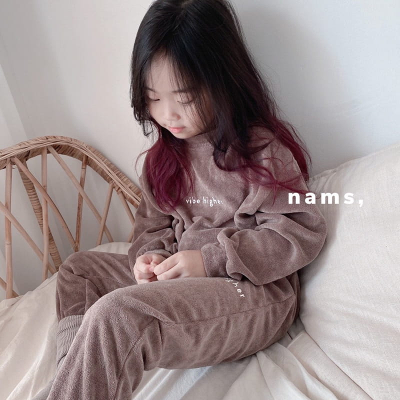 NAMS - Korean Children Fashion - #Kfashion4kids - Vibe Terry Top Bottom Set - 12