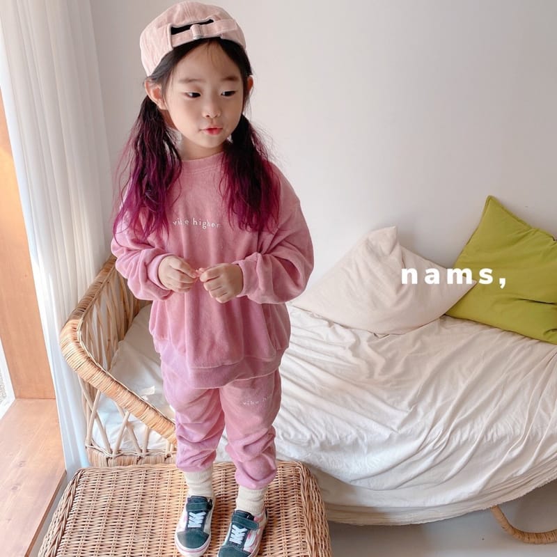 NAMS - Korean Children Fashion - #Kfashion4kids - Vibe Terry Top Bottom Set - 2