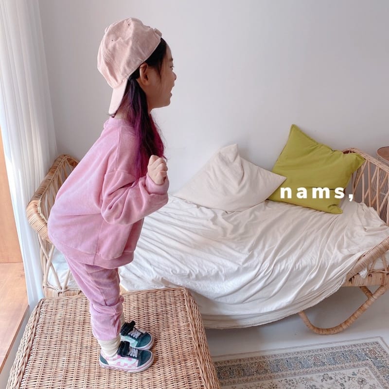 NAMS - Korean Children Fashion - #Kfashion4kids - Vibe Terry Top Bottom Set - 3