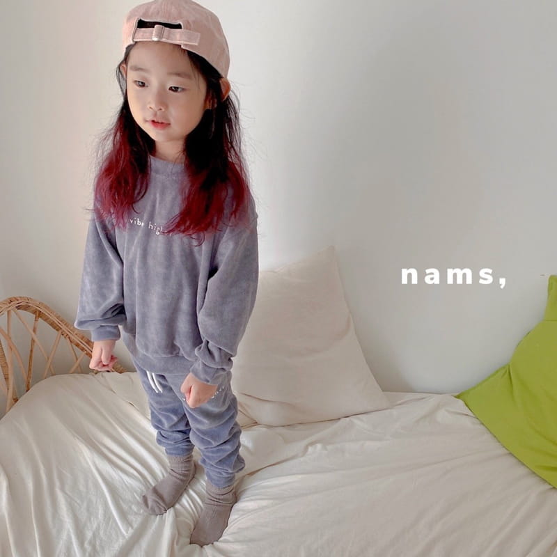 NAMS - Korean Children Fashion - #Kfashion4kids - Vibe Terry Top Bottom Set - 4