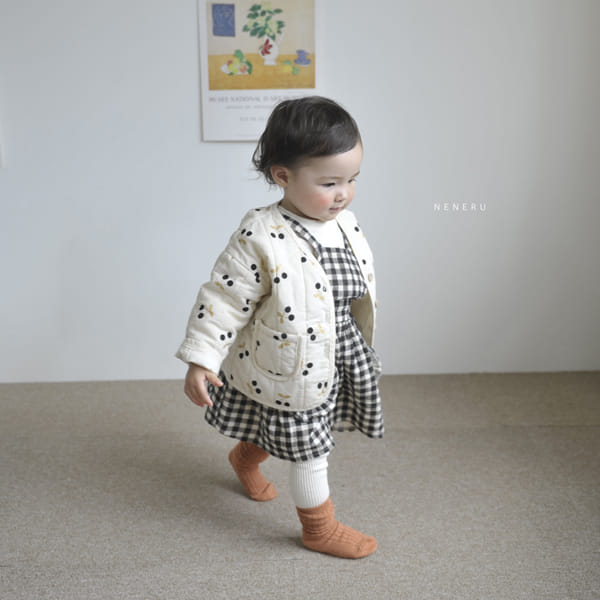 NENERU - Korean Children Fashion - #Kfashion4kids - Bebe Harmony Check One-piece