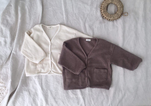 NENERU - Korean Children Fashion - #Kfashion4kids - Bebe Waffle Cardigan
