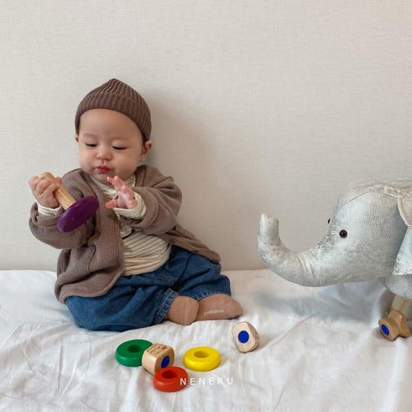 NENERU - Korean Children Fashion - #Kfashion4kids - Bebe Waffle Cardigan - 4