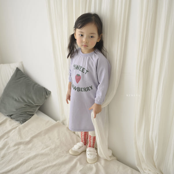NENERU - Korean Children Fashion - #Kfashion4kids - Strawberry One-piece