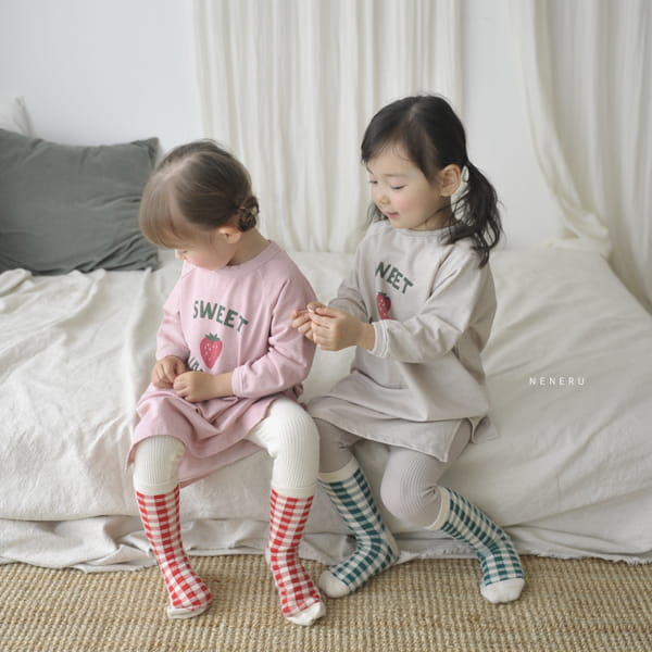 NENERU - Korean Children Fashion - #Kfashion4kids - Strawberry One-piece - 10
