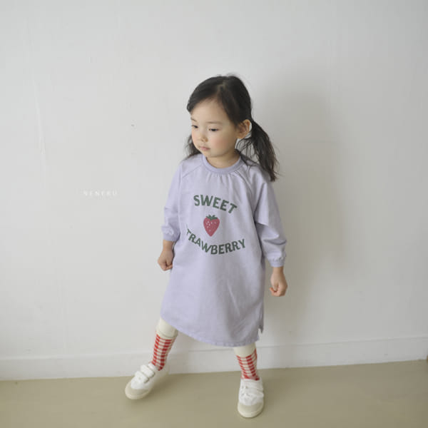 NENERU - Korean Children Fashion - #Kfashion4kids - Strawberry One-piece - 6