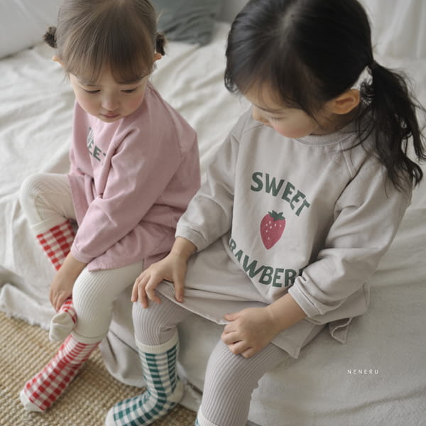 NENERU - Korean Children Fashion - #Kfashion4kids - Strawberry One-piece - 8
