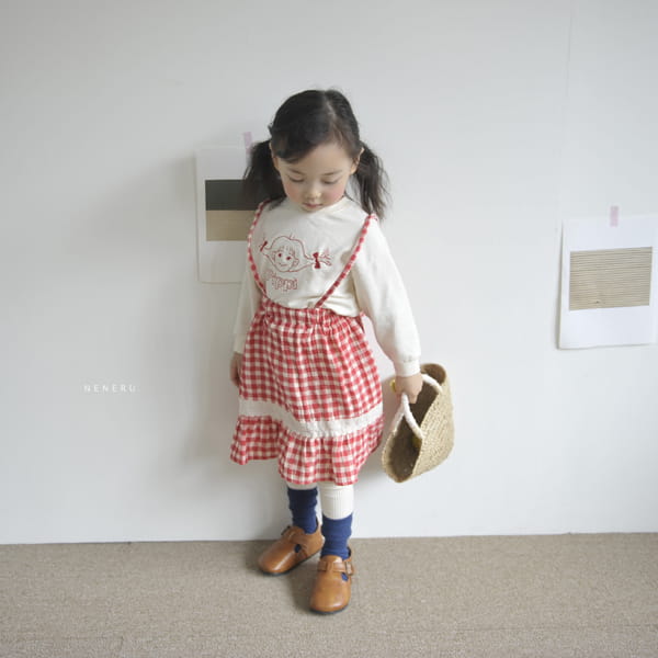 NENERU - Korean Children Fashion - #Kfashion4kids - Shally Check Skirt - 12