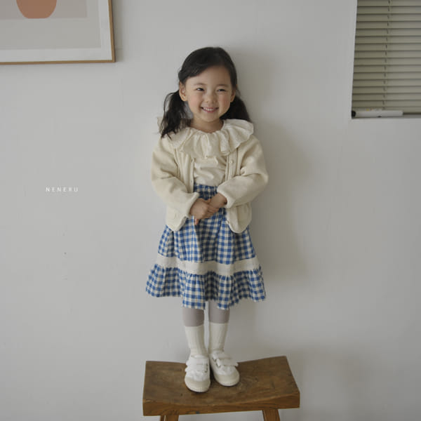 NENERU - Korean Children Fashion - #Kfashion4kids - Shally Check Skirt - 3