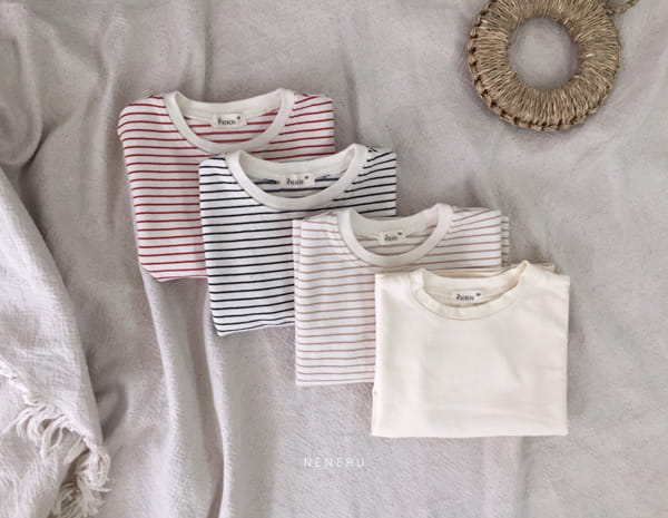 NENERU - Korean Children Fashion - #Kfashion4kids - Bebe Popo Stripes Tee - 10