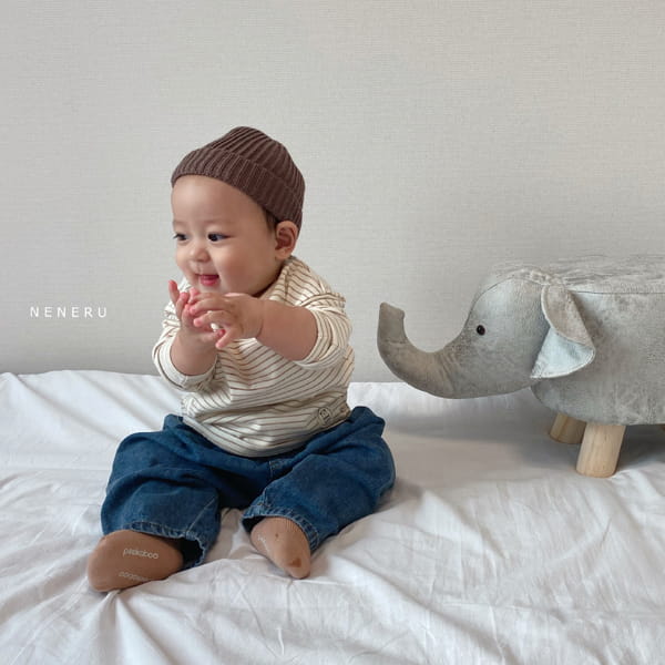 NENERU - Korean Children Fashion - #Kfashion4kids - Bebe Popo Stripes Tee - 3