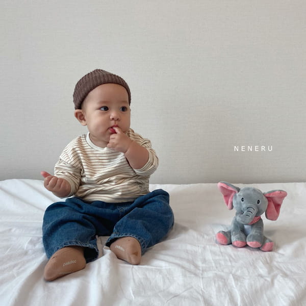 NENERU - Korean Children Fashion - #Kfashion4kids - Bebe Popo Stripes Tee - 4